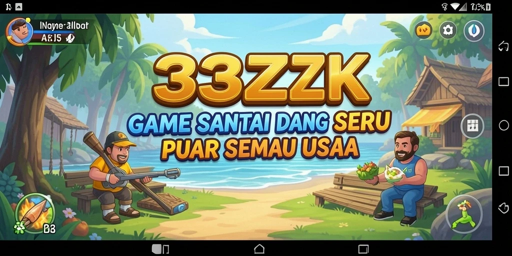 Screenshot dari gameplay 33ZK yang penuh warna dan seru.