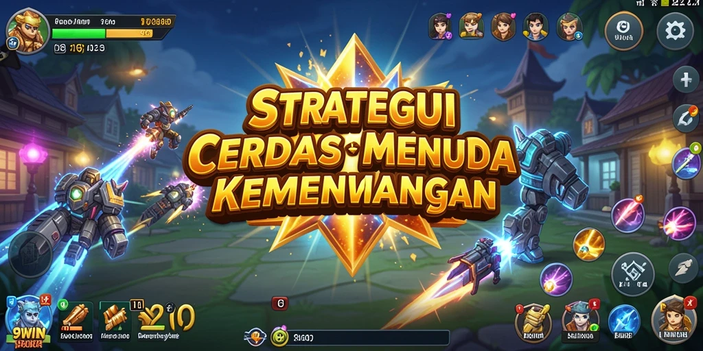 Screenshot menunjukkan strategi dan taktik dalam pertempuran di 9WIN.