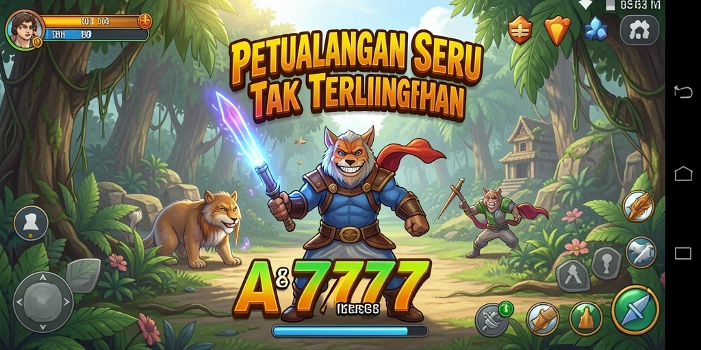 Tampilan gameplay A7777 yang mendebarkan dan penuh aksi.