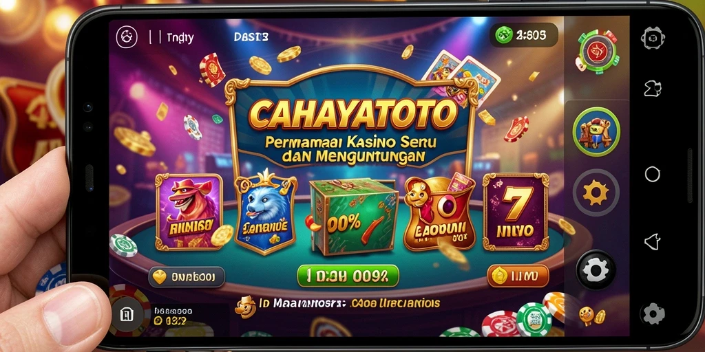 Tampilan animasi menarik dari permainan Kasino CAHAYATOTO.