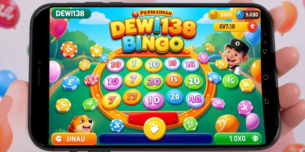 Tampilan gameplay seru dalam DEWI138 yang menampilkan interaksi Bingo.