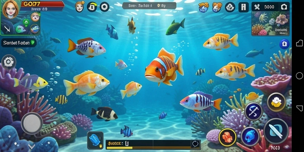 Screenshot GOD77 menampilkan aksi tembak ikan yang seru dan dinamis.
