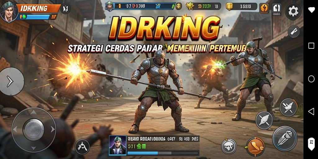 Tampilan gameplay Strategy seru di IDRKING dengan pertempuran yang mendebarkan.