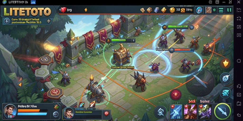 Tangkapan layar menunjukkan gameplay strategis menegangkan di LITETOTO.